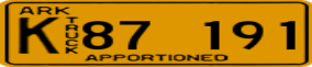 Trailer License Plate